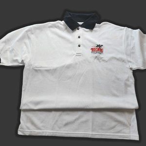 Vintage Tecate Motor Sport Team Cart Series Polo  Shirt Size L Year 2000